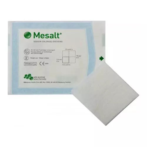 CURATIVO MOLNLYCKE MESALT COMPRESSA DE SÓDIO 10X10CM