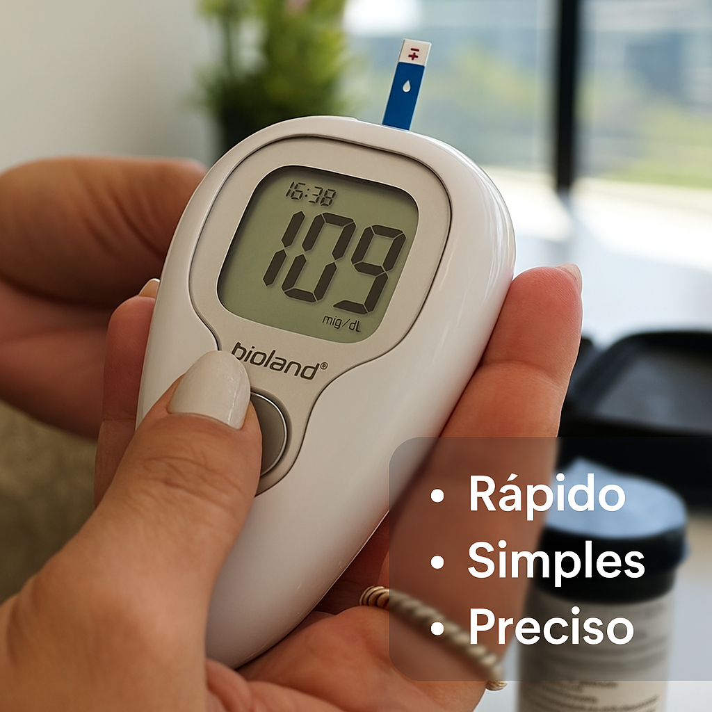 Aparelho de Glicose Bioland + Brinde