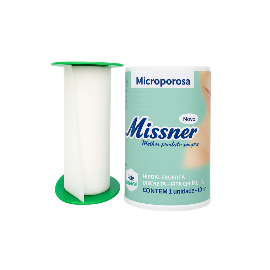 FITA MICROPOROSA BRANCA 10CM X 4,5M - MISSNER