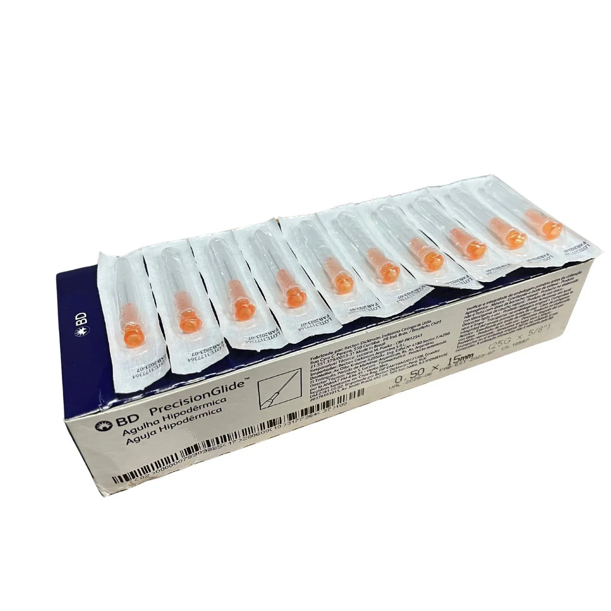 AGULHA 0,50 X 15 MM BD UNIDADES (LARANJA)
