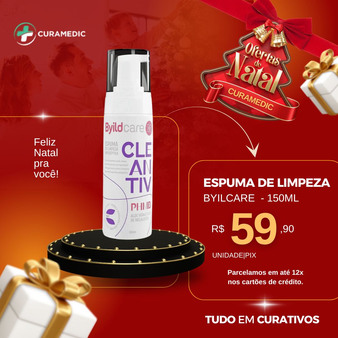 ESPUMA DE LIMPEZA ANTISSEPTICA CLEANTIV+PHMB 150ML