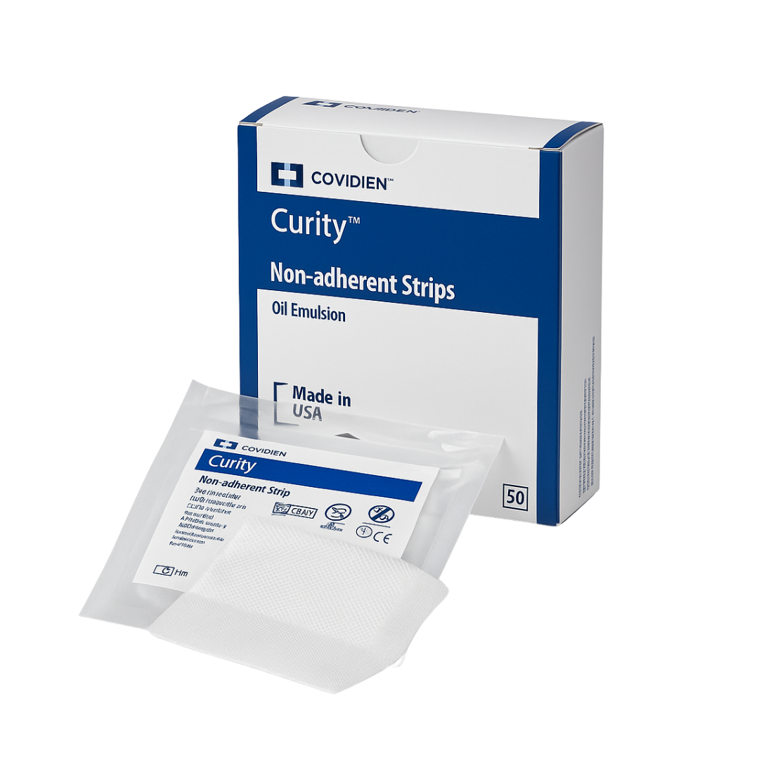 KIT GAZE RAYON COM PETROLATUM NAO ADERENTE 7,6x7,6cm  CURITY