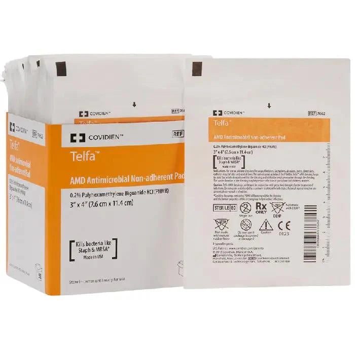 CURAT GAZE POLIESTER C/PHMB 7,6 x 10,0cm TELFA AMD CARDINAL - Unidade
