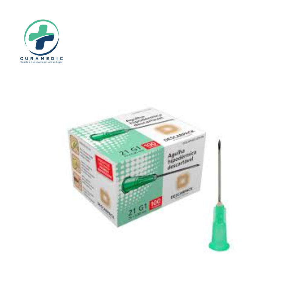 AGULHA 0,80 X 25mm BD UNIDADE (VERDE)