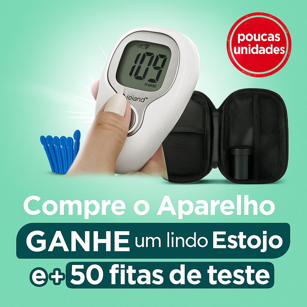 Aparelho de Glicose Bioland + Brinde