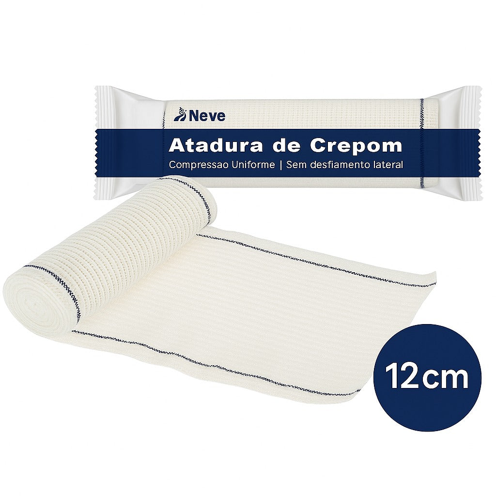 ATADURA 12CM X 1,80M, 13 FIOS -