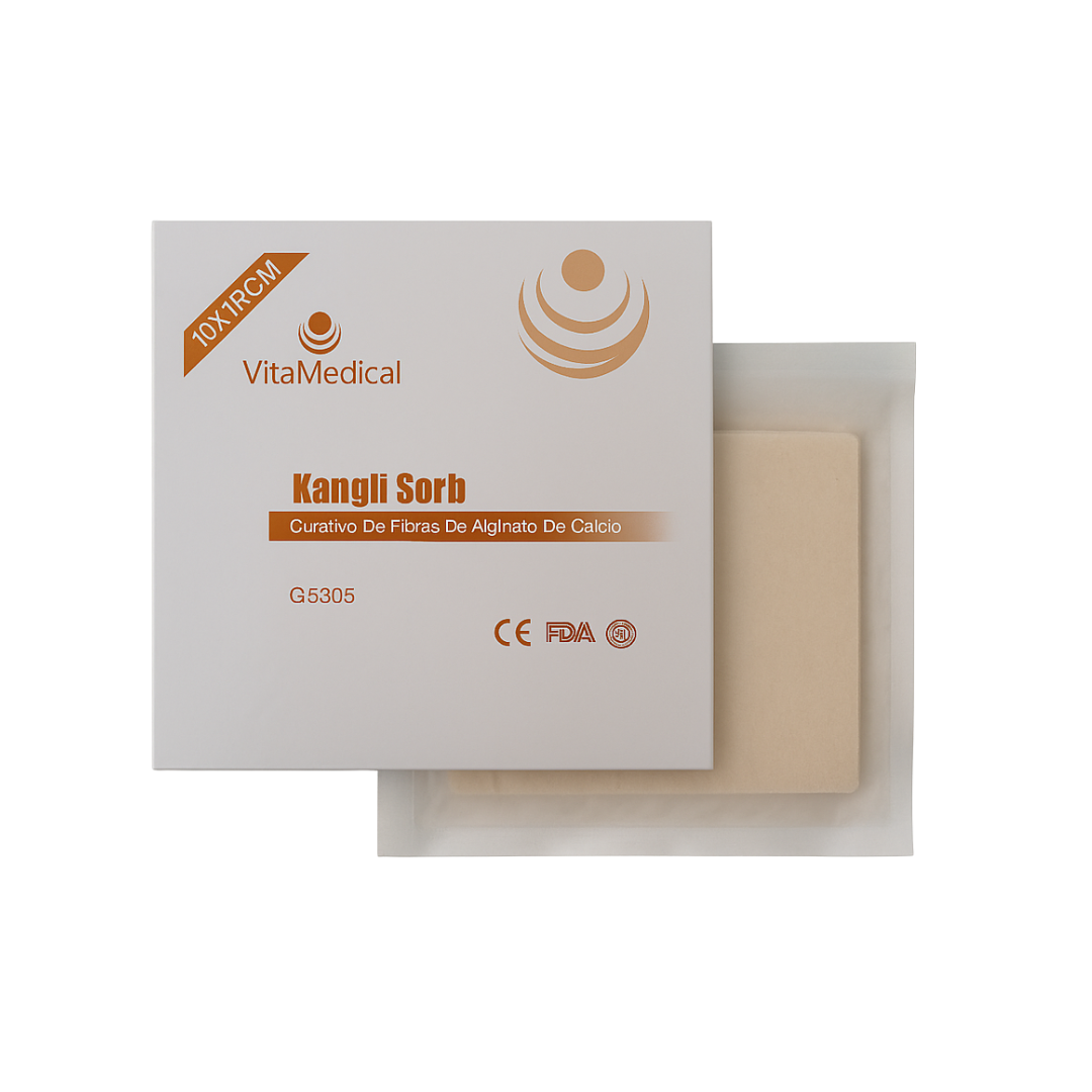 CURAT ALGINATO CALCIO SODIO VITA MEDICAL 10,0 x 10,0cm