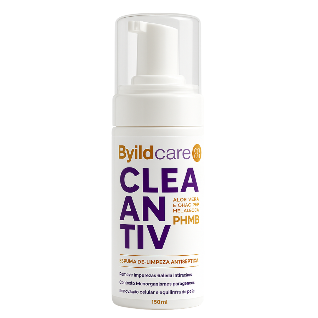 ESPUMA DE LIMPEZA ANTISSEPTICA CLEANTIV+PHMB 150ML