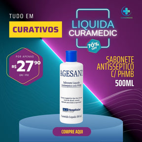 AGESANI- SABONETE LIQUÍDO ANTISSÉPTICO COM PHMB- 500ml