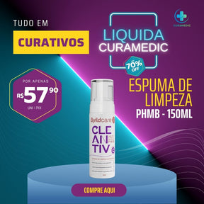 ESPUMA DE LIMPEZA ANTISSEPTICA CLEANTIV+PHMB 150ML