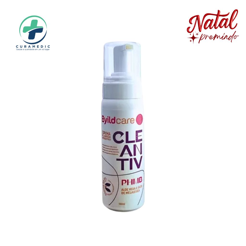 ESPUMA DE LIMPEZA ANTISSEPTICA CLEANTIV+PHMB 150ML