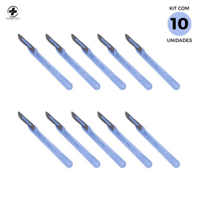 BISTURI DESCARTAVEL N15 - C/10 UNID