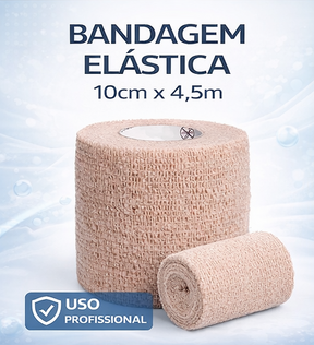 BANDAGEM ELASTICA 10,0cm x 4,5m BEGE