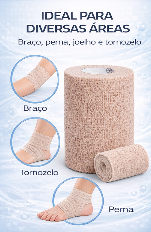 BANDAGEM ELASTICA 10,0cm x 4,5m BEGE
