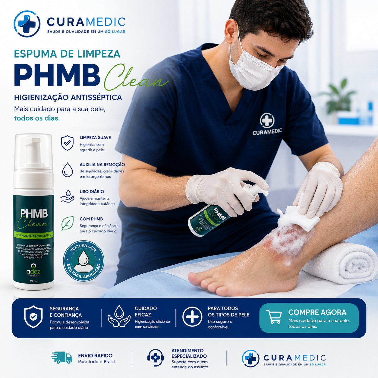 Espuma de Limpeza PHMB CLEAN