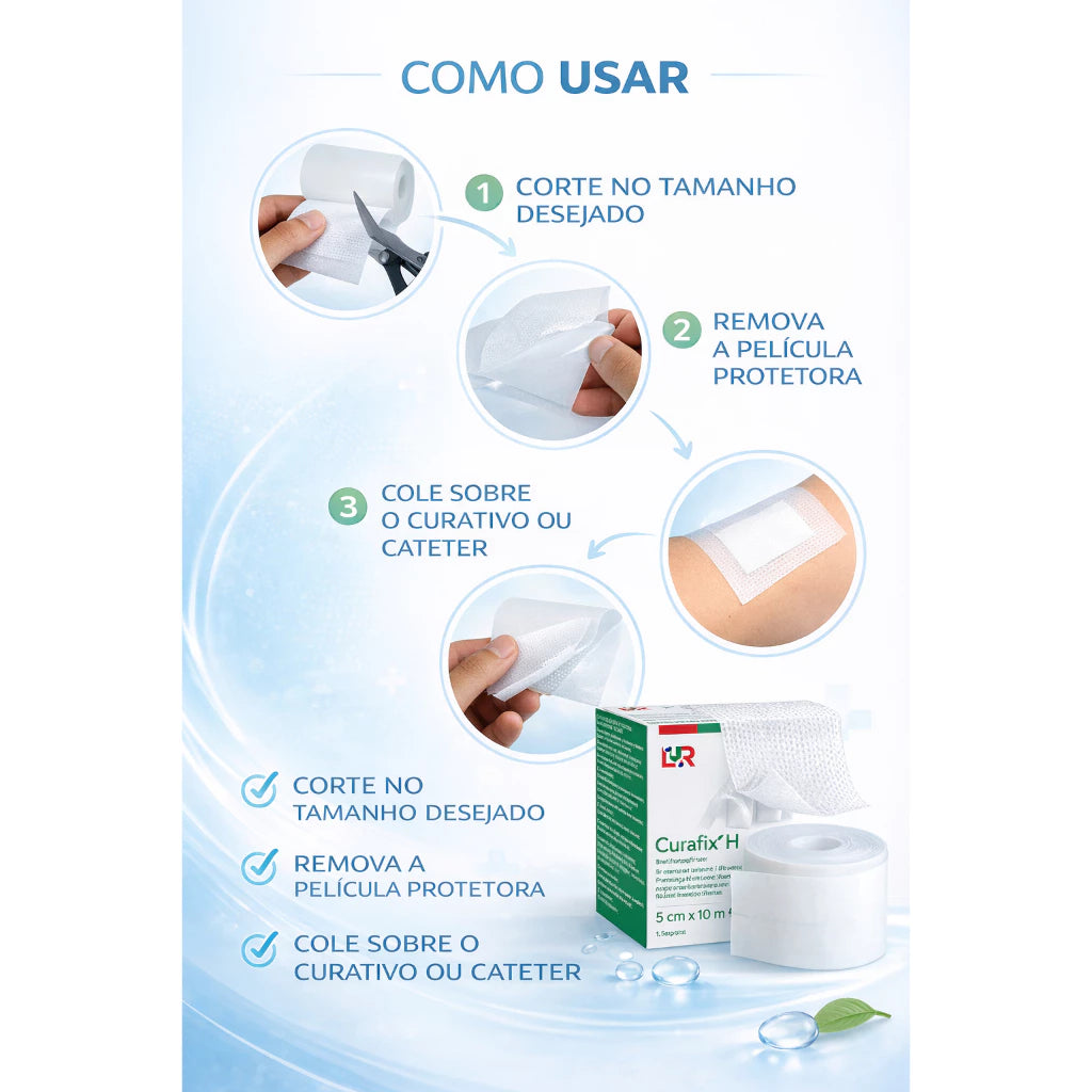 Curafix Curativo Adesivo 10cm x 1mt