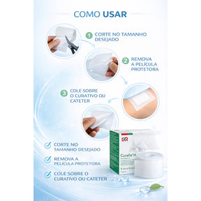 Curafix Curativo Adesivo 10cm x 1mt