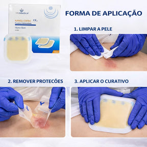 CURATIVO HIDROCOLOIDE PROTEÇÃO FERIDAS EVITA ESCARAS TAMANHO 10X10CM