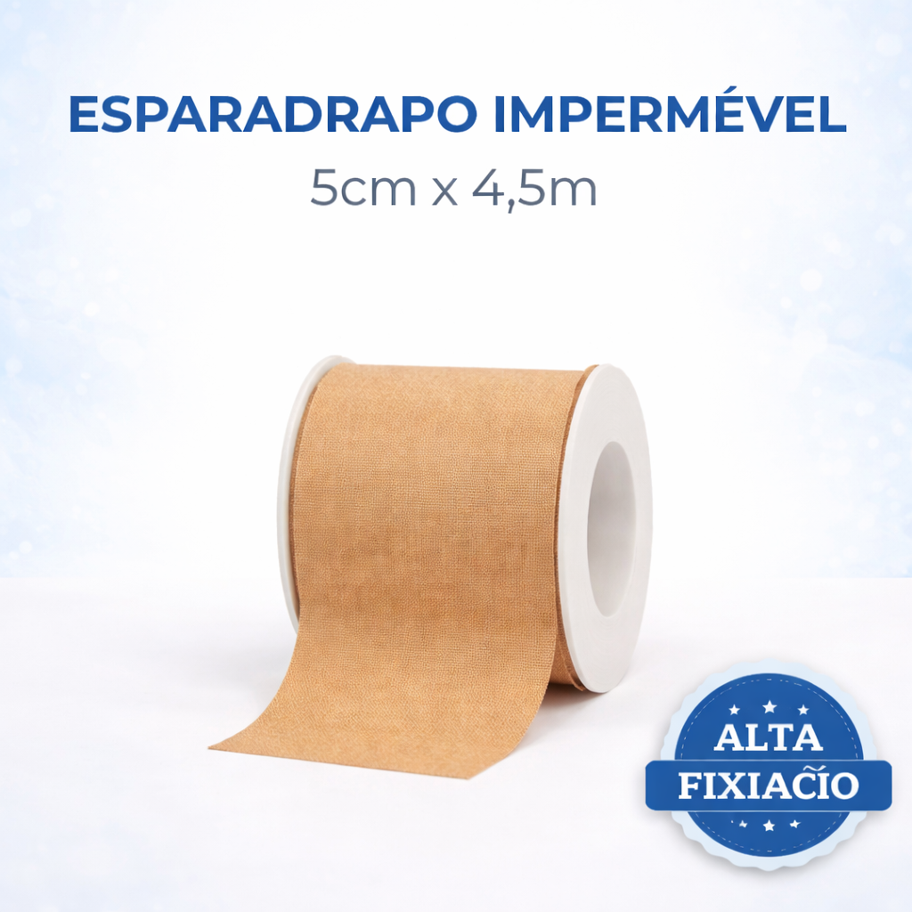 ESPARADRAPO BEGE IMPERMEÁVEL 5cmX4,5m