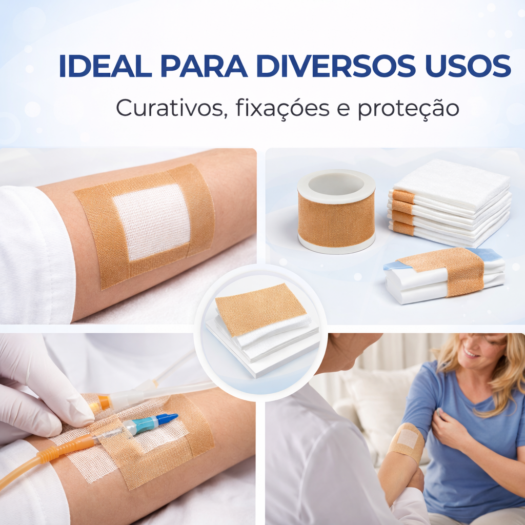 ESPARADRAPO BEGE IMPERMEÁVEL 5cmX4,5m