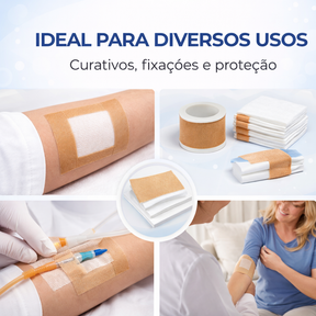 ESPARADRAPO BEGE IMPERMEÁVEL 5cmX4,5m