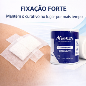 ESPARADRAPO BRANCO IMPERMEÁVEL 5cmX4,5m