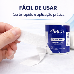 ESPARADRAPO BRANCO IMPERMEÁVEL 5cmX4,5m