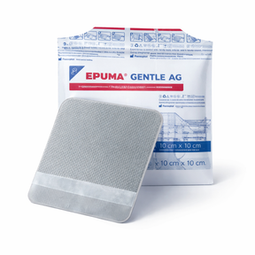 ESPUMA COM PRATA DE POLIURETANO ADHESIVE 10x10 - PHARMAPLAST