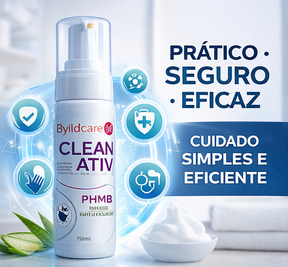 ESPUMA DE LIMPEZA ANTISSEPTICA CLEANTIV+PHMB 150ML