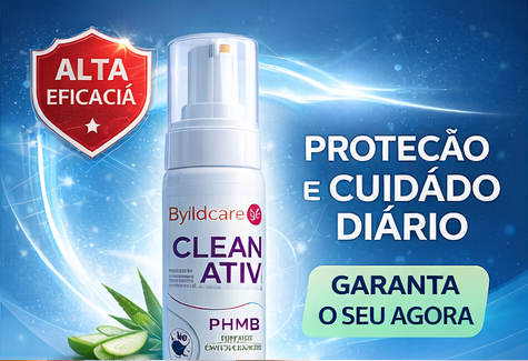 ESPUMA DE LIMPEZA ANTISSEPTICA CLEANTIV+PHMB 150ML