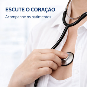 Estetoscópio Simples Preto