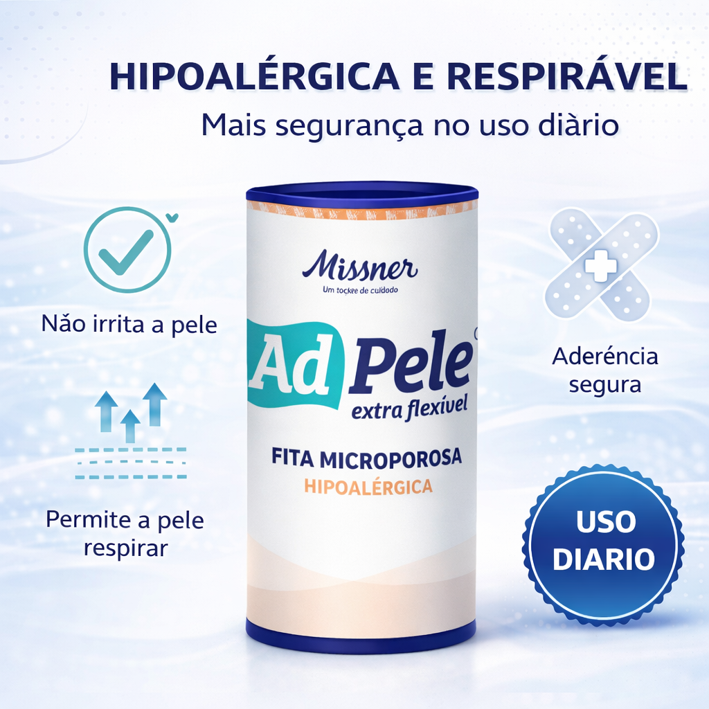 FITA MICROP. BRANCA HIPOALÉRGICA 10cmX4,5m MISSNER