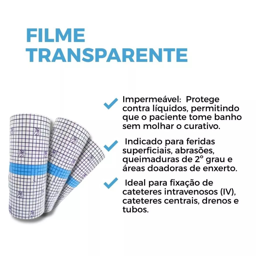 FILME TRANSPARENTE ROLO 10cm x 10m