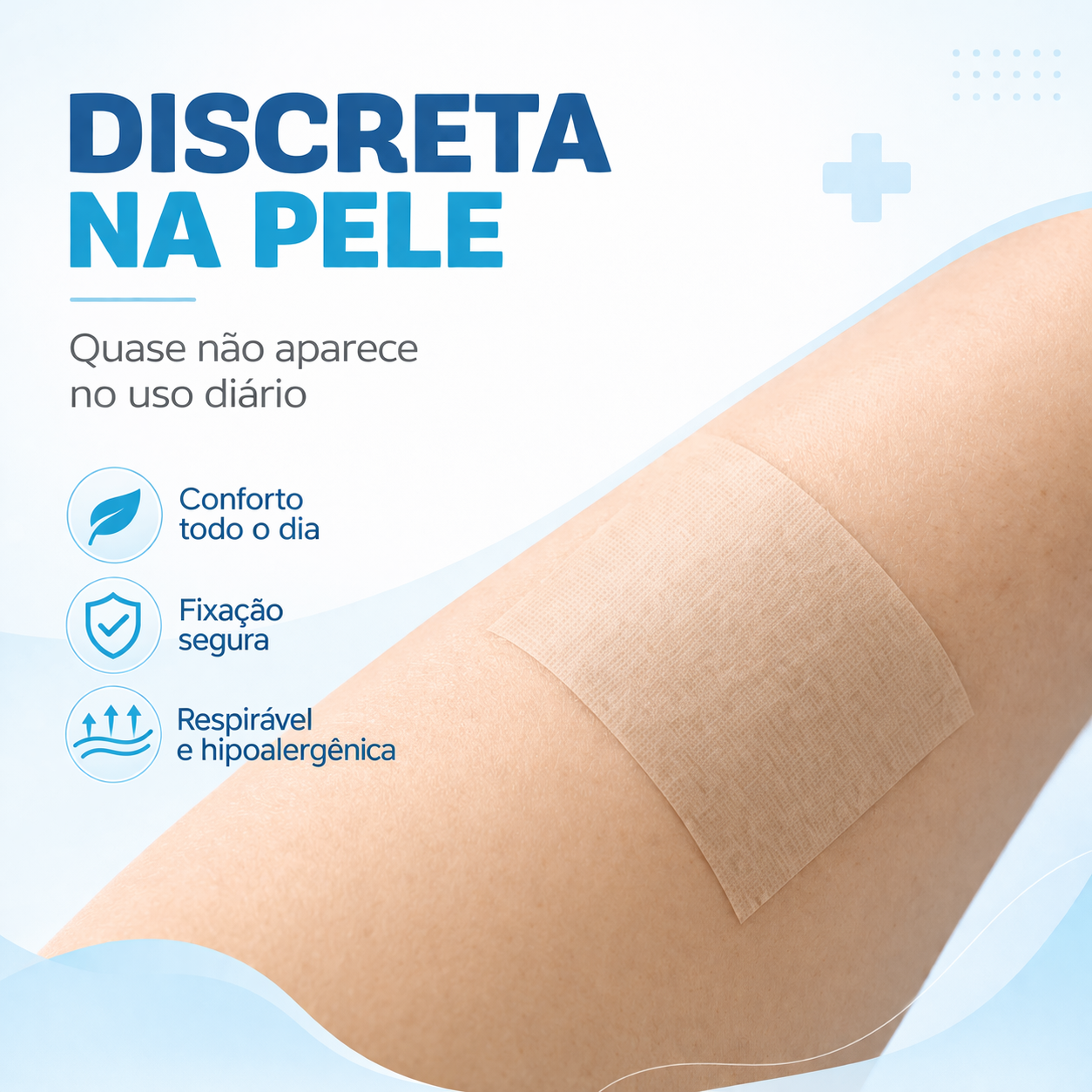 FITA MICROP. BEGE HIPOALÉRGICA 10cmX4,5m