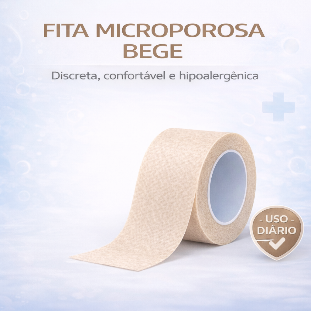 FITA MICROP. BEGE HIPOALÉRGICA 5cmX4,5m