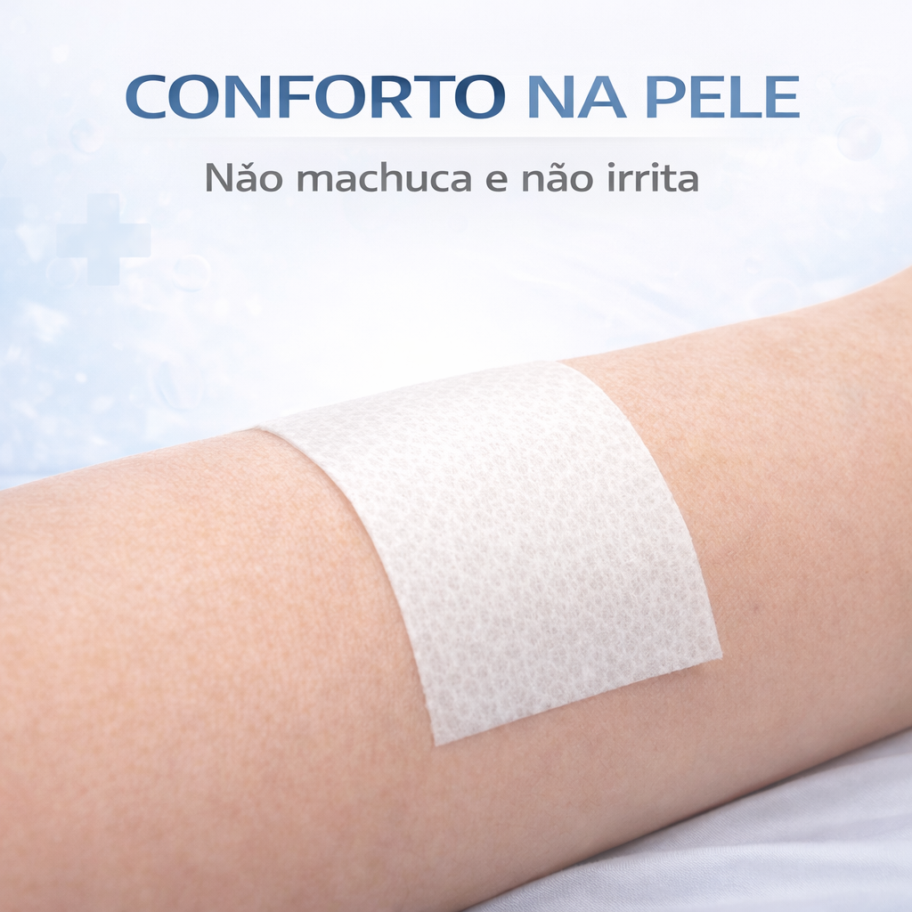 FITA MICROPO. BRANCA HIPOALÉRGICA 5cmX4,5m