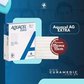 Curativo Aquacel Ag+ Extra Convatec - 15Cm X 15Cm (unidade)