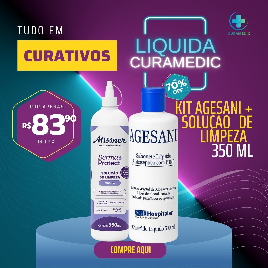 KIT SOLUÇÃO PHMB 0,2% MISNER + SABONETE PHMB 350ML