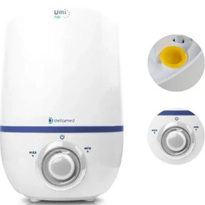 Umidificador de Ar Dellamed Umi Star Bivolt 110/220V Silencioso Grande Capacidade com Compartimento para Essências Aroma