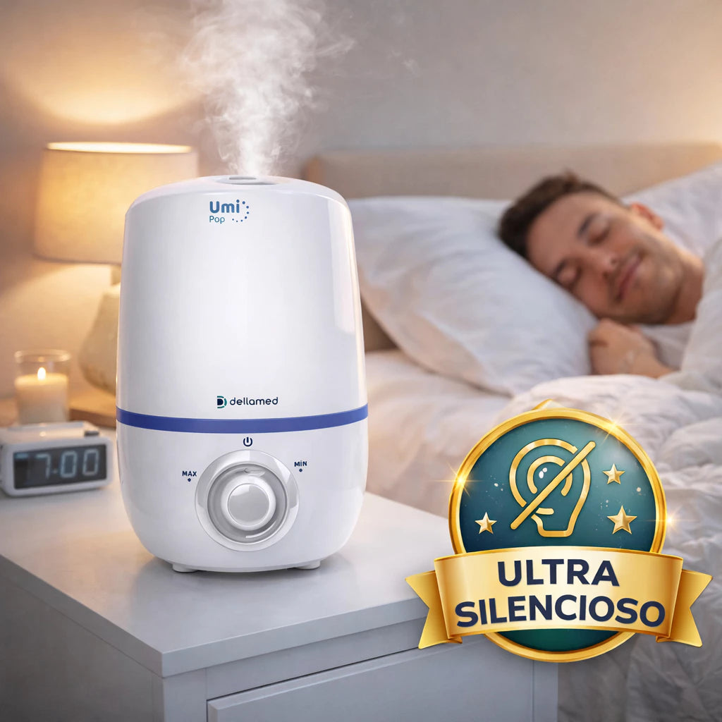 Umidificador de Ar Dellamed Umi Star Bivolt 110/220V Silencioso Grande Capacidade com Compartimento para Essências Aroma