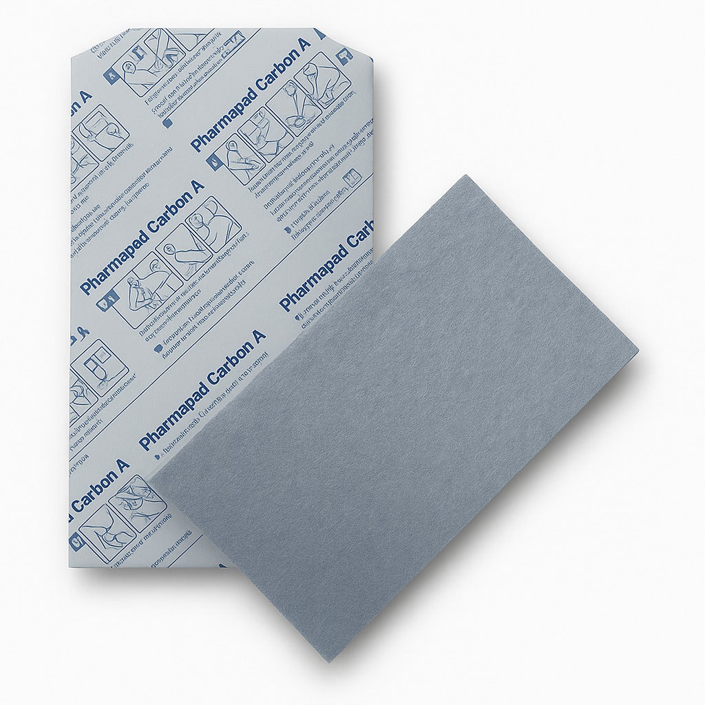 PHARMAPAD CARBON  SILVER 10X10 CARVAO COM PRATA