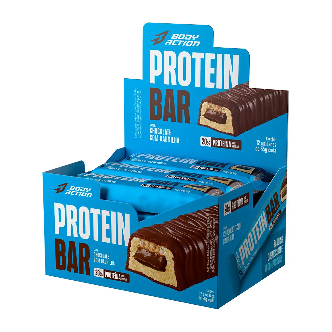 Protein Bar Barra de Proteína de 55g - Bodyaction unidade