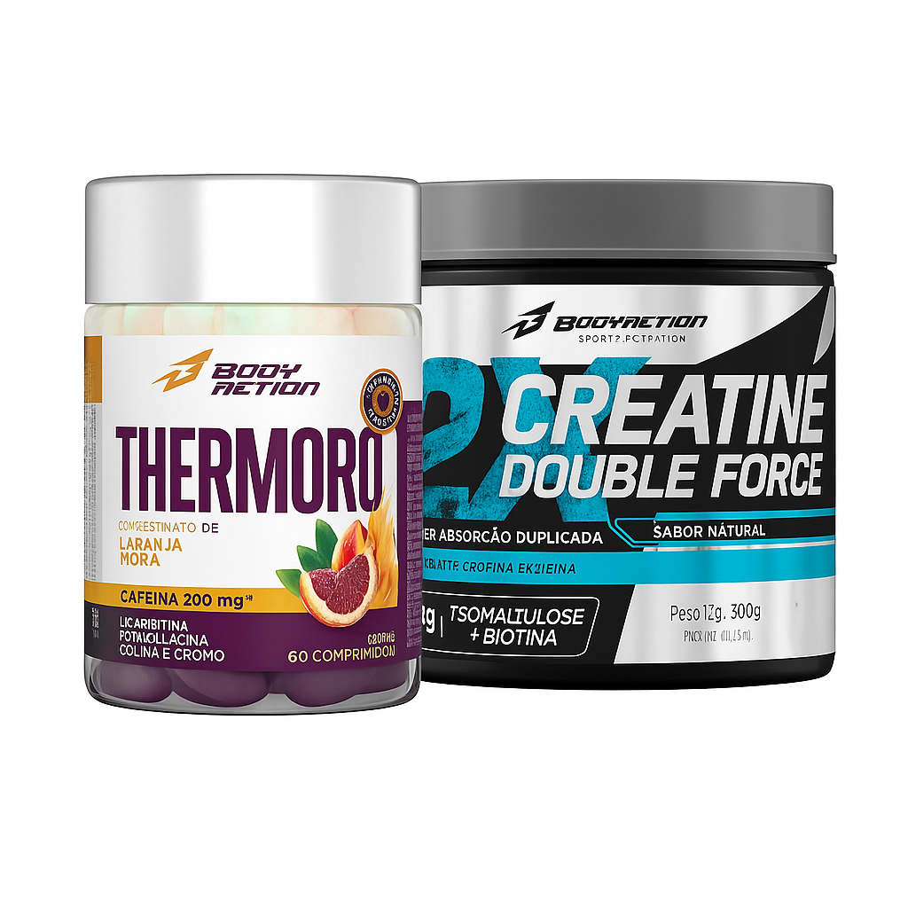 Kit Power Performance – Thermoro 60cps + Creatina Double Force 300g | BodyAction