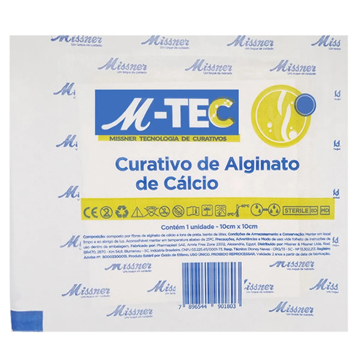 CURATIVO ALGINATO DE CALCIO 10X10 MISSNER