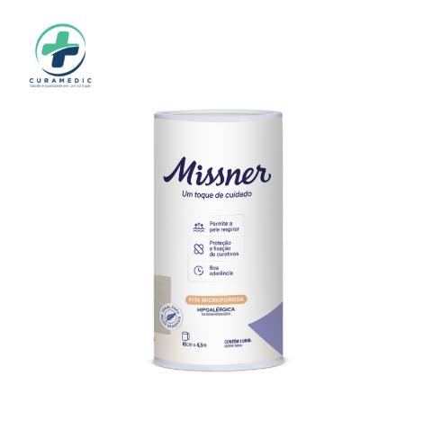 FITA MICROP. BEGE HIPOALÉRGICA 10cmX4,5m