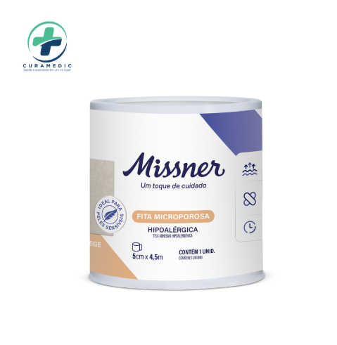 FITA MICROP. BEGE HIPOALÉRGICA 5cmX4,5m