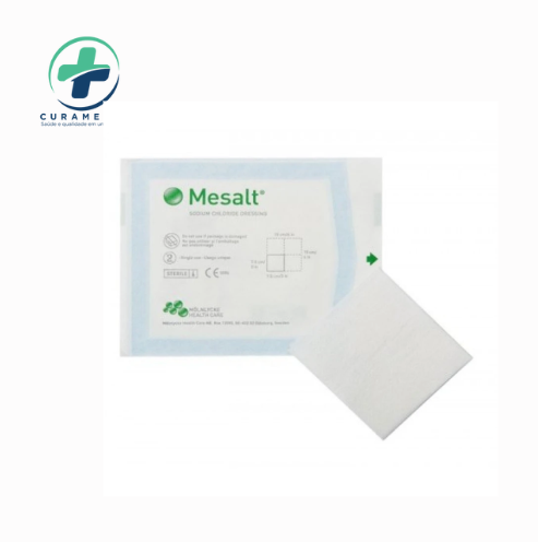 CURATIVO MOLNLYCKE MESALT COMPRESSA DE SÓDIO 10X10CM