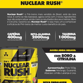 Pré-Treino  Nuclear Rush 100g - Bodyaction