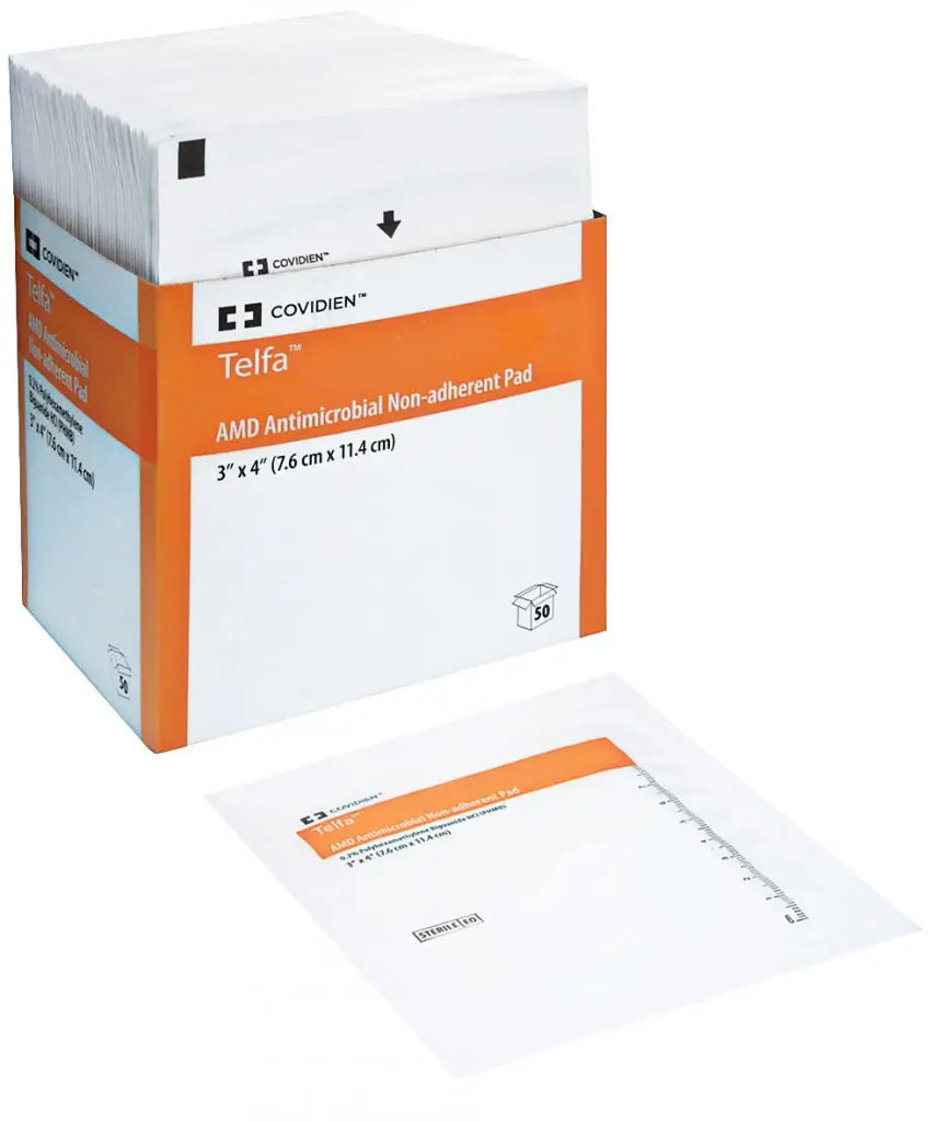 CURAT GAZE POLIESTER C/PHMB 7,6 x 10,0cm TELFA AMD CARDINAL - Unidade